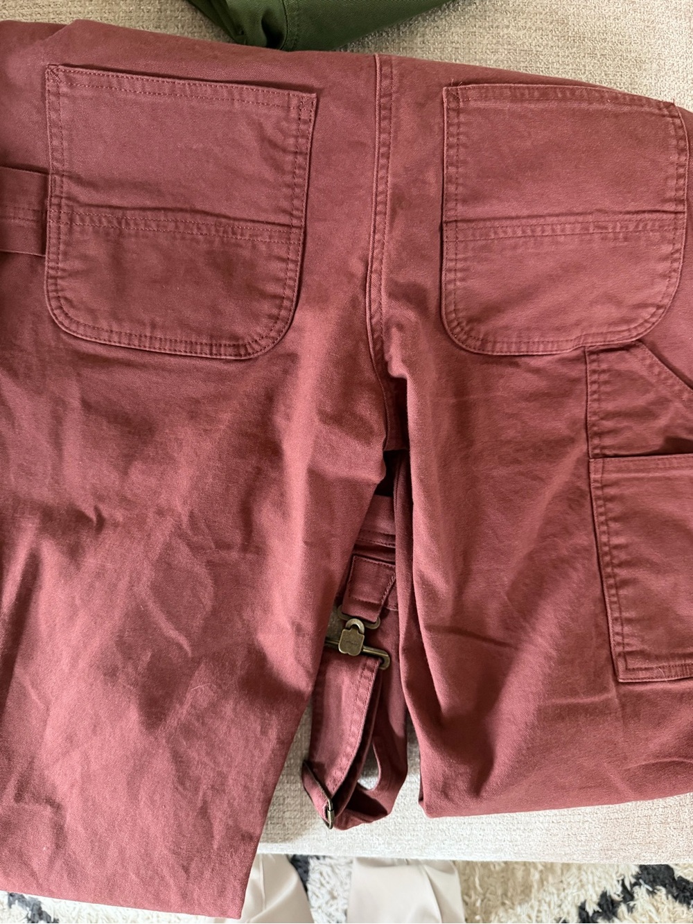 Carhartt Dusty Rose Canvas Overalls - Picture 5 of 6